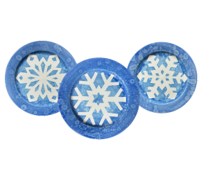 Chino Hills Paper Snowflake Plate